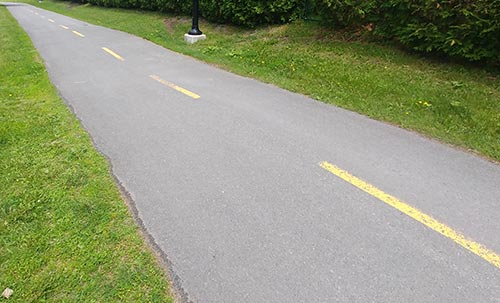 asphalte piste cyclable Beloeil