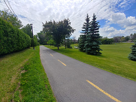 asphalte piste cyclable Chambly