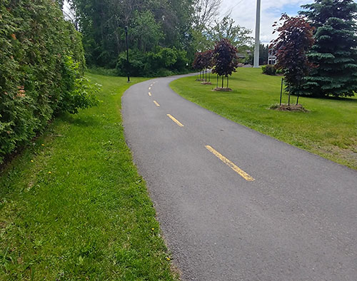 asphalte piste cyclable Granby