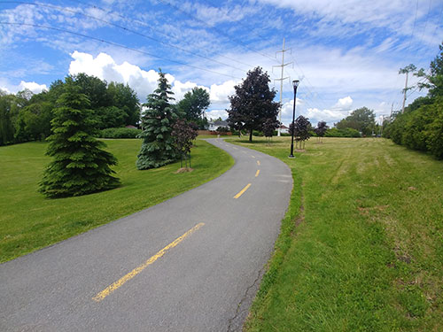 asphalte piste cyclable La Prairie