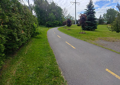 asphalte piste cyclable Saint-Lambert