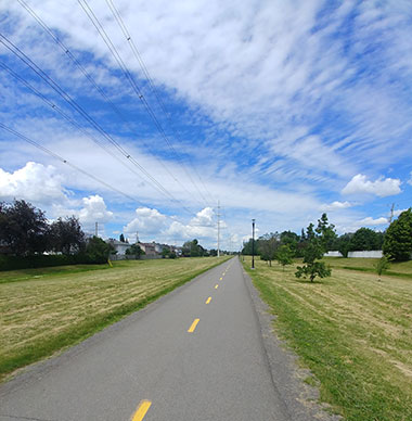 asphalte piste cyclable Sorel