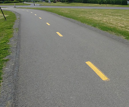 asphalte piste cyclable Verdun