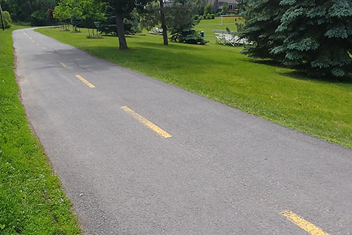 asphalte piste cyclable Westmount