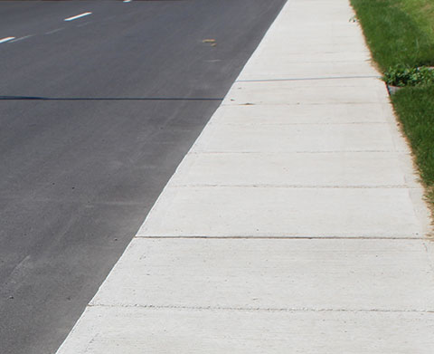 bordure et trottoir Saint-Bruno